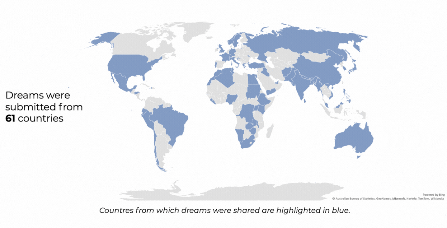 What people around the world dream about - A deeper look into the dreams of the world